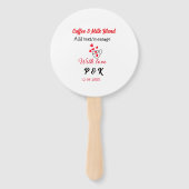 Coffee & milk blend love couple coffee red heart n fächer (Rückseite)