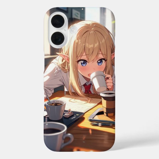 Coffee Mishap Elf Case-Mate iPhone Hülle (Rückseite)