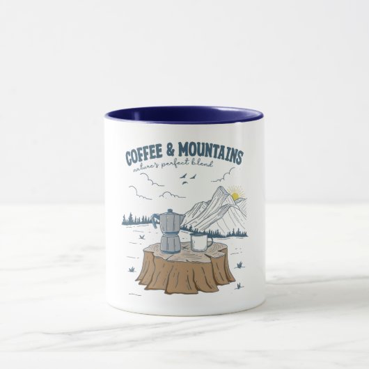 Coffee & Mountains Tasse (Zentrum)