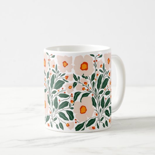 Coffee Mug  Aesthetic Flower Kaffeetasse (VorderseiteRechts)