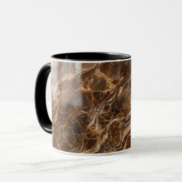 Coffee Mug Brown Marble Texture Stone Pattern Tasse
