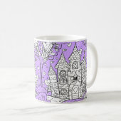 Coffee Mug Decorated with an Image of a Castle Kaffeetasse (VorderseiteRechts)
