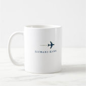 Coffee Mug for an airplane pilot Kaffeetasse (Links)