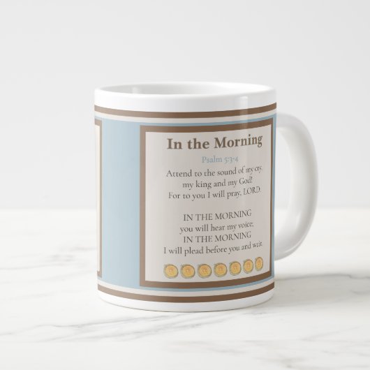 Coffee Mug: In the Morning — Coffee Time Jumbo-Tasse (Vorderseite Rechts)