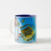 Coffee mug Messi mug Zweifarbige Tasse (Vorderseite Links)