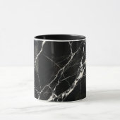 Coffee Mug Modern Black Marble Vein Pattern Tasse (Zentrum)