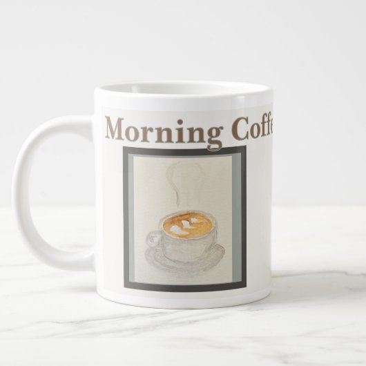 Coffee Mug: Morning Coffee Time Jumbo-Tasse (Links)