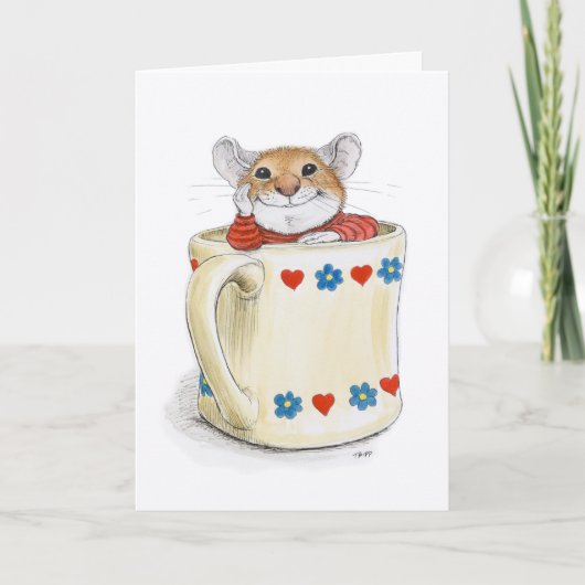 Coffee Mug Mouse Card Karte (Vorderseite)