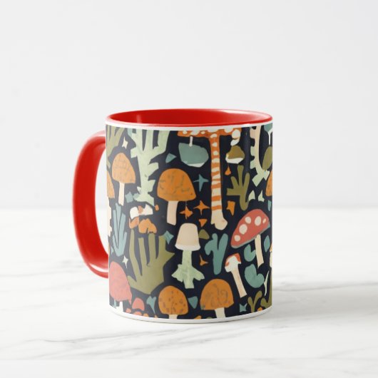 Coffee Mug Mushrooms Tasse (Vorderseite Links)