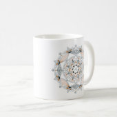 Coffee Mug Original Mandala Design 2-sided Brown Kaffeetasse (VorderseiteRechts)