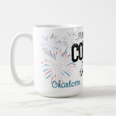 Coffee Mug Patriotic 4th of July Custom Name Kaffeetasse (Links)