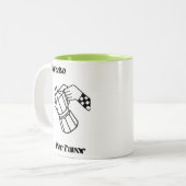 Coffee Mug, "Un Cafecito Por Favor", cute design Zweifarbige Tasse (Vorderseite Links)