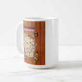 Coffee Mug - Wisconsin Supper Club Map Kaffeetasse (Vorderseite Links)