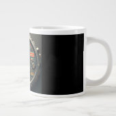 Coffee Mug with a Humorous Digital Design Jumbo-Tasse (Rechts)