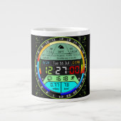 Coffee Mug with a Humorous Digital Design Jumbo-Tasse (Vorderseite)