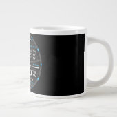 Coffee Mug with a Humorous Digital Design Jumbo-Tasse (Rechts)