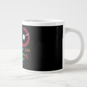 Coffee Mug with a Humorous Digital Design Jumbo-Tasse (Rechts)