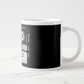 Coffee Mug with a Humorous Digital Design Jumbo-Tasse (Rechts)