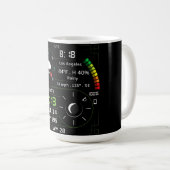 Coffee Mug with a Humorous Digital Design Kaffeetasse (VorderseiteRechts)
