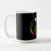 Coffee Mug with a Humorous Digital Design Kaffeetasse (Links)
