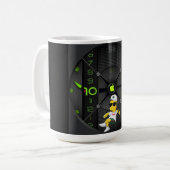 Coffee Mug with a Humorous Digital Design Kaffeetasse (Vorderseite Links)