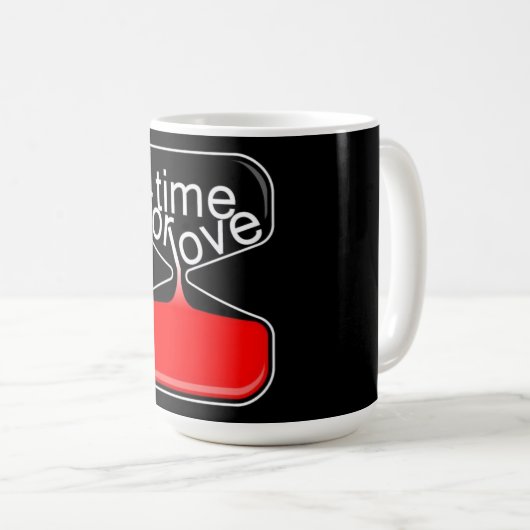 Coffee Mug with a Humorous Digital Design Kaffeetasse (VorderseiteRechts)