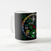 Coffee Mug with a Humorous Digital Design Kaffeetasse (Vorderseite Links)