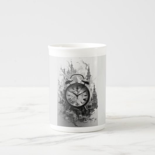 Coffee Mug with a Humorous Digital Design Porzellantasse (Vorderseite)