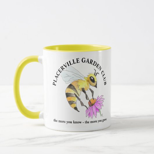 Coffee Mug with Bee design Tasse (Links)