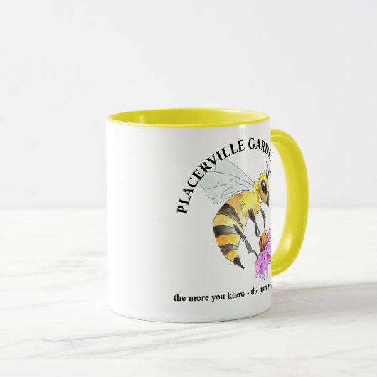 Coffee Mug with Bee design Tasse (VorderseiteRechts)