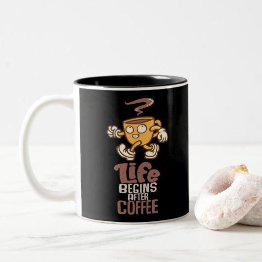 Coffee Mug Zweifarbige Tasse (Mit Donut)