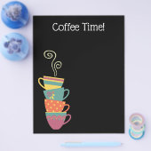 Coffee muggles Menü Flyer, modern schwarz (Einzeln)