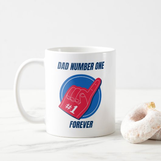 Coffee Mugs for dad number one Kaffeetasse (Mit Donut)