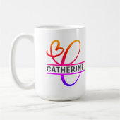 Coffee-Mugs für die Herz-Monogramm-Serie - Buchsta Kaffeetasse (Links)