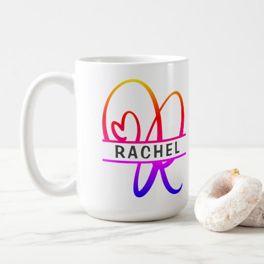 Coffee Mugs - Letter R Kaffeetasse (Mit Donut)