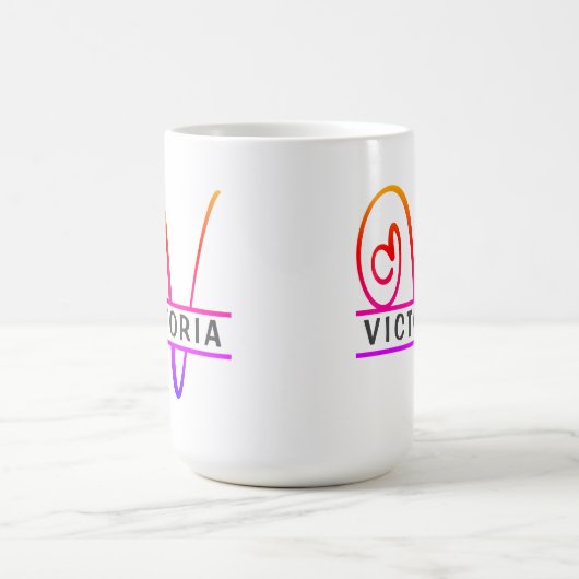 Coffee Mugs - Letter V Kaffeetasse (Mittel)