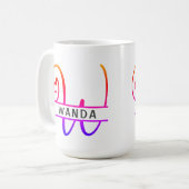 Coffee Mugs - Letter W Kaffeetasse (Vorderseite Links)