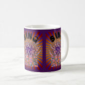 Coffee Mugs Sing Gospel Music Choir Lila Orange Kaffeetasse (VorderseiteRechts)