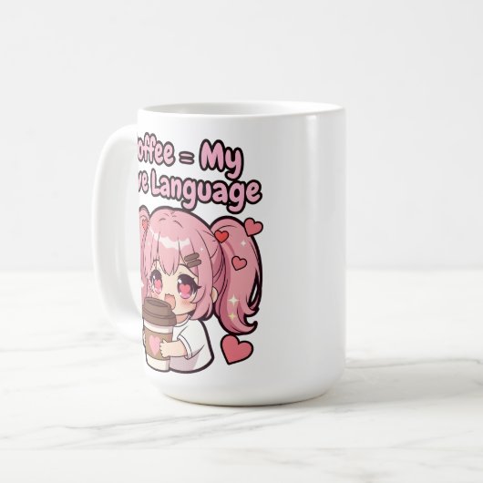 Coffee My Love Language Kaffeetasse (Vorderseite Links)
