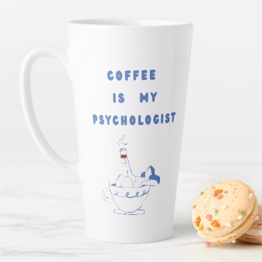 Coffee, My Quiet Therapist Milchtasse (Beispiel)