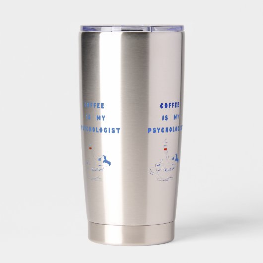 Coffee, My Quiet Therapist Thermobecher (Vorderseite)