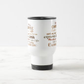 Coffee Names Personalisiert Reisebecher (Mittel)