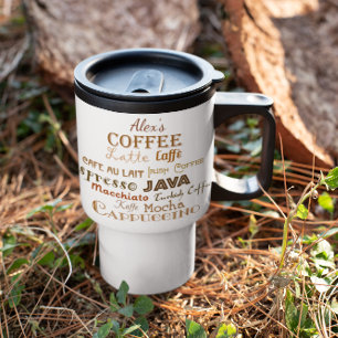 Coffee Names Personalisiert Reisebecher
