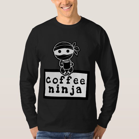 Coffee Ninja Long Sleeve T - Shirt (Vorderseite)