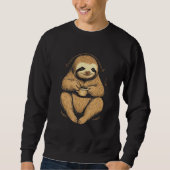 Coffee No Coffee No Life Sloth Coffee Sweatshirt (Vorderseite)
