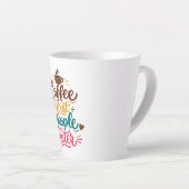 Coffee Now People Later Mug Milchtasse (Rechte Ecke)
