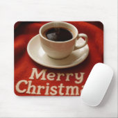 Coffee On a Merry Christmas Blanket Mousepad (Mit Mouse)