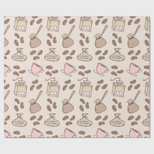 Coffee Party Geschenkpapier Set 3 (Flach)