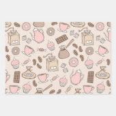 Coffee Party Geschenkpapier Set 3 (Vorderseite)