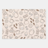 Coffee Party Geschenkpapier Set 3 (Vorderseite 2)